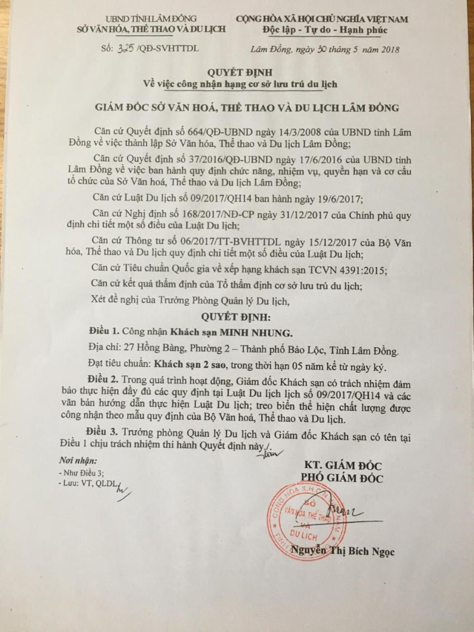 Minh Nhung Hotel Bao Loc Εξωτερικό φωτογραφία